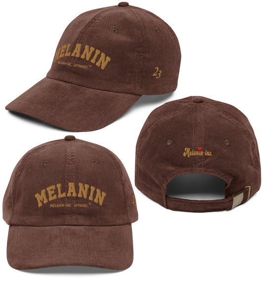 MELANIN-INC. Apparel - Embroidered Vintage Corduroy hat