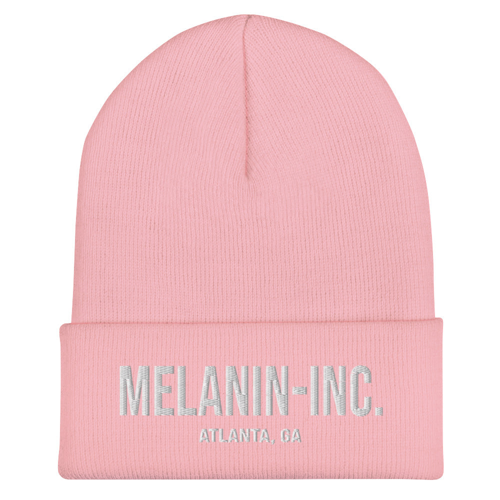 Melanin-inc. Atlanta, GA "The Basics" - Embroidered Cuffed Beanie