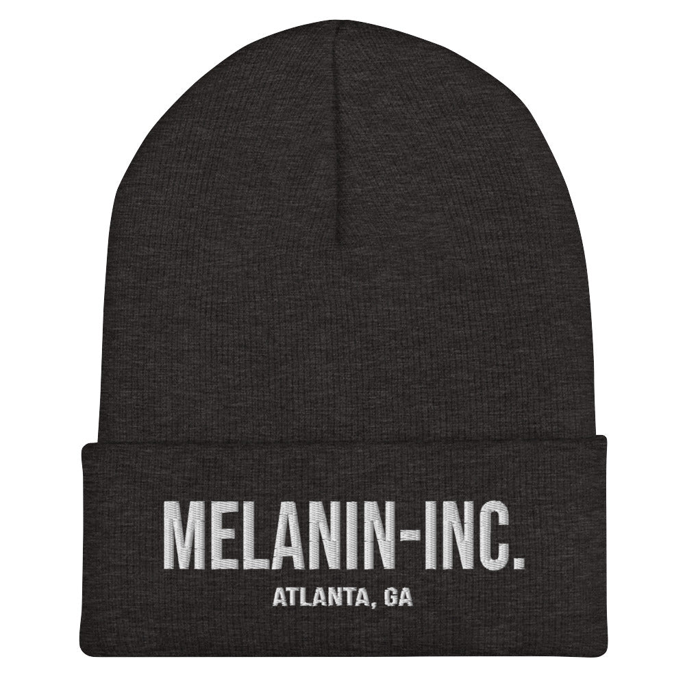 Melanin-inc. Atlanta, GA "The Basics" - Embroidered Cuffed Beanie