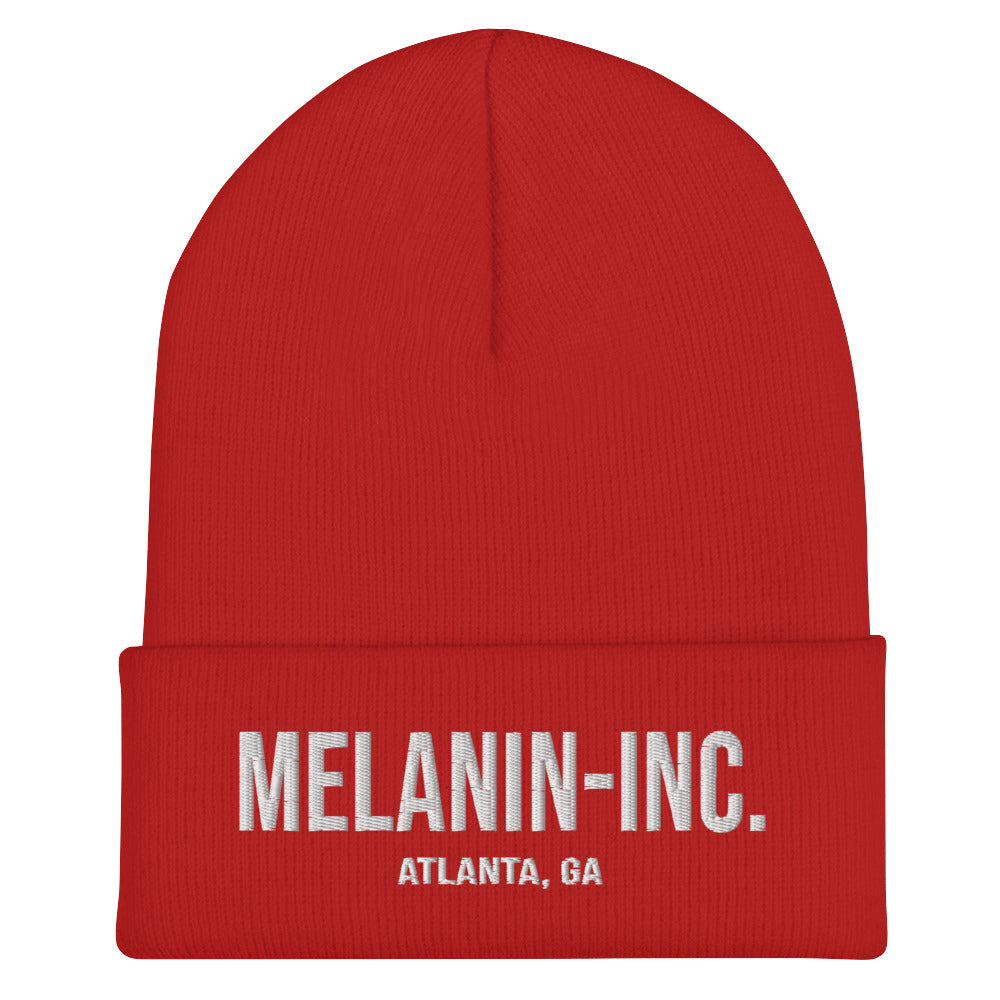 Melanin-inc. Atlanta, GA "The Basics" - Embroidered Cuffed Beanie