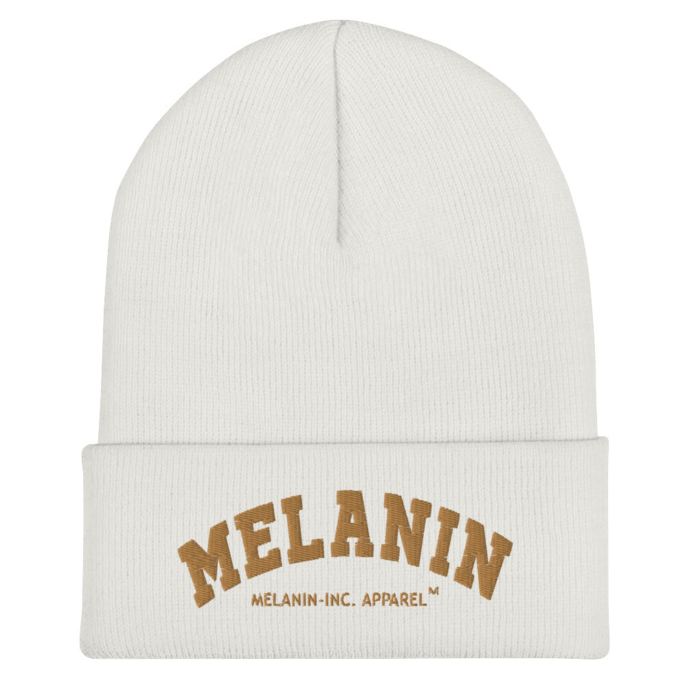 MELANIN - University Letters - Embroidered Cuffed Beanie