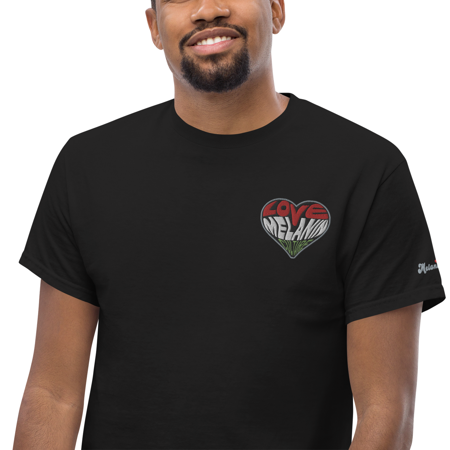 Love Melanin Culture (Embroidered - front only) Unisex Heavyweight Tee