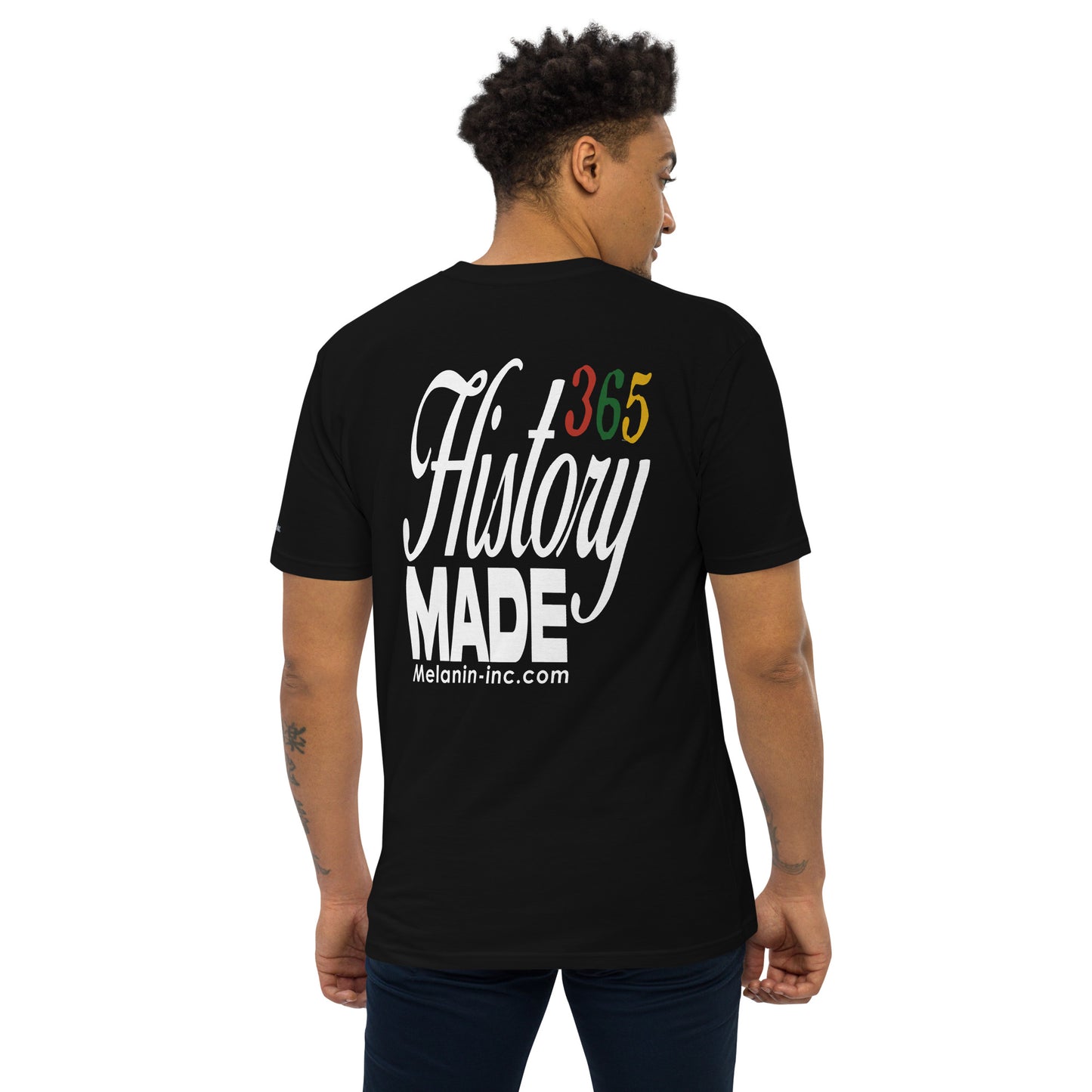 History Made 365 (Embroidered front and DTG back) Unisex Heavyweight Tee