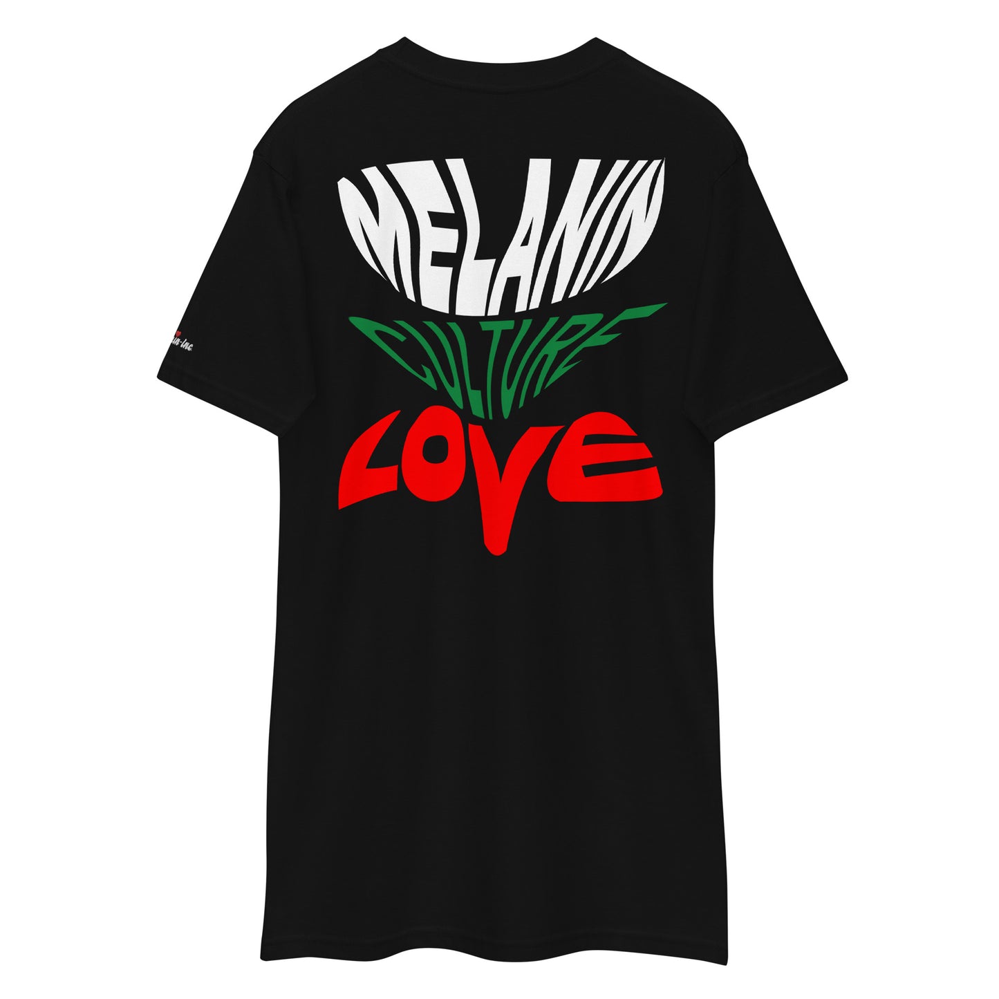 Melanin Culture Love (Embroidered front/DTG back) - Unisex premium heavyweight tee