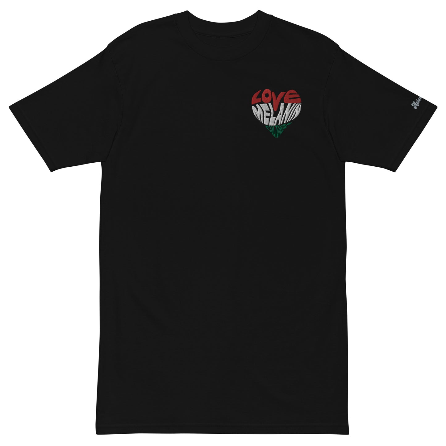 Love Melanin Culture (Embroidered - front only) Unisex Heavyweight Tee