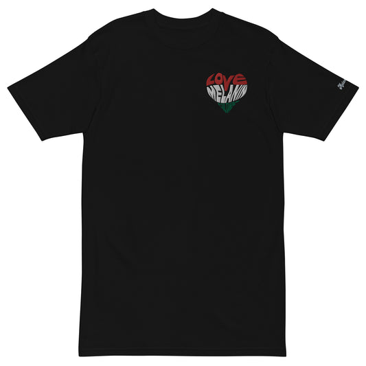 Love Melanin Culture (Embroidered - front only) Unisex Heavyweight Tee