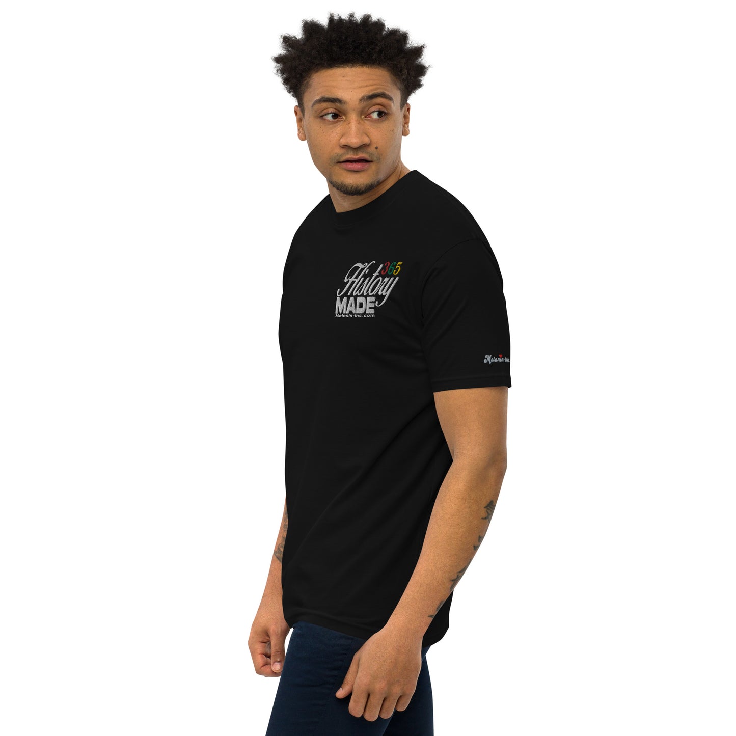 History Made 365 (Embroidered front and DTG back) Unisex Heavyweight Tee