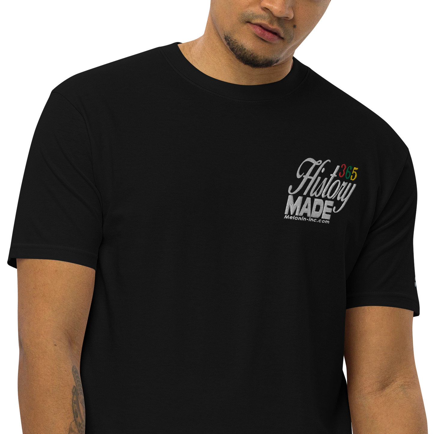 History Made 365 (Embroidered - front only) Unisex Heavyweight Tee