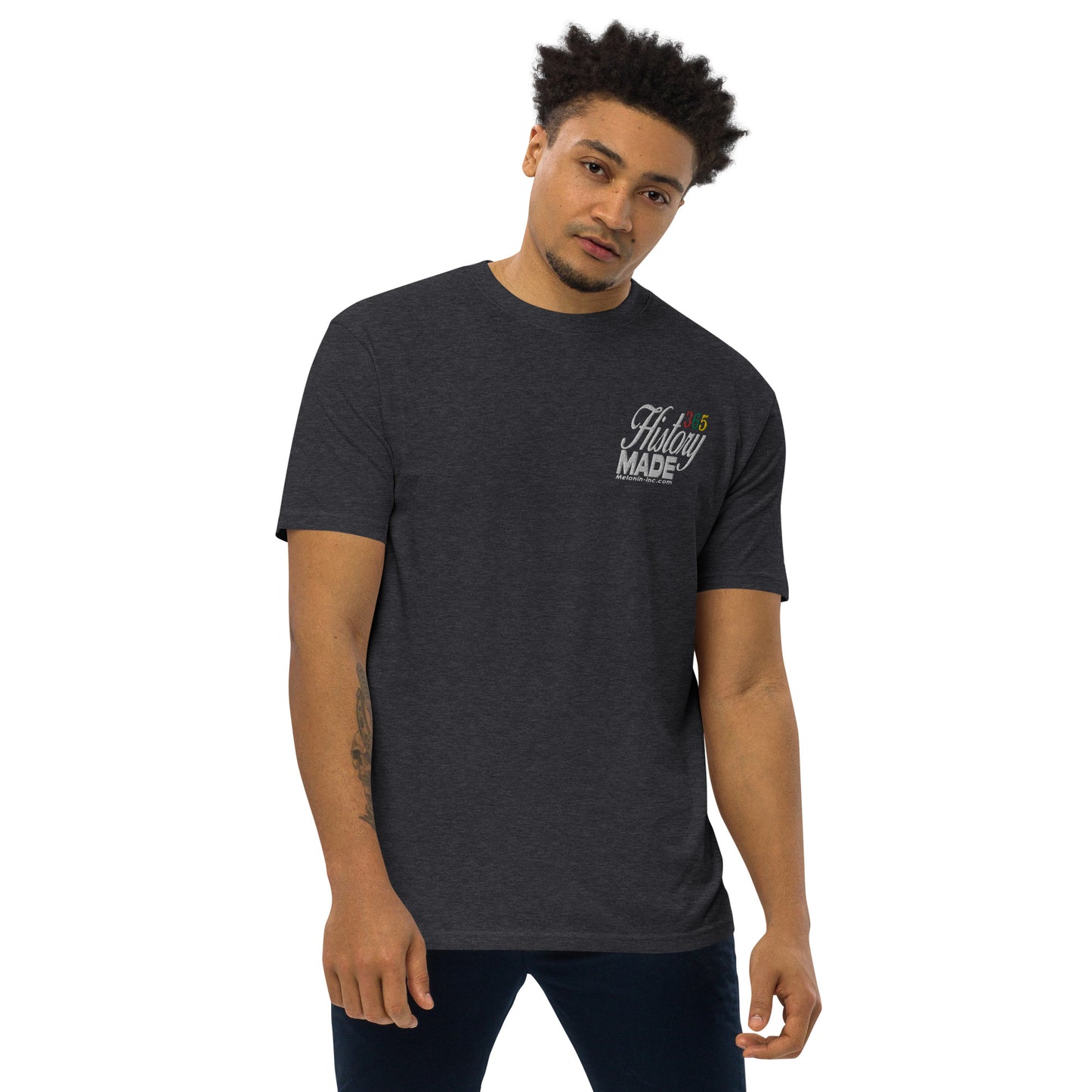 History Made 365 (Embroidered front and DTG back) Unisex Heavyweight Tee