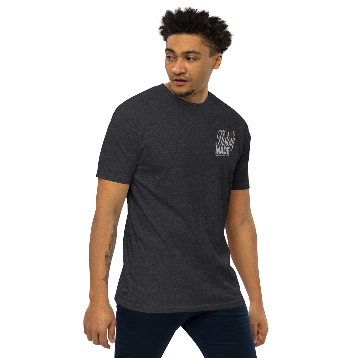 History Made 365 (Embroidered front and DTG back) Unisex Heavyweight Tee