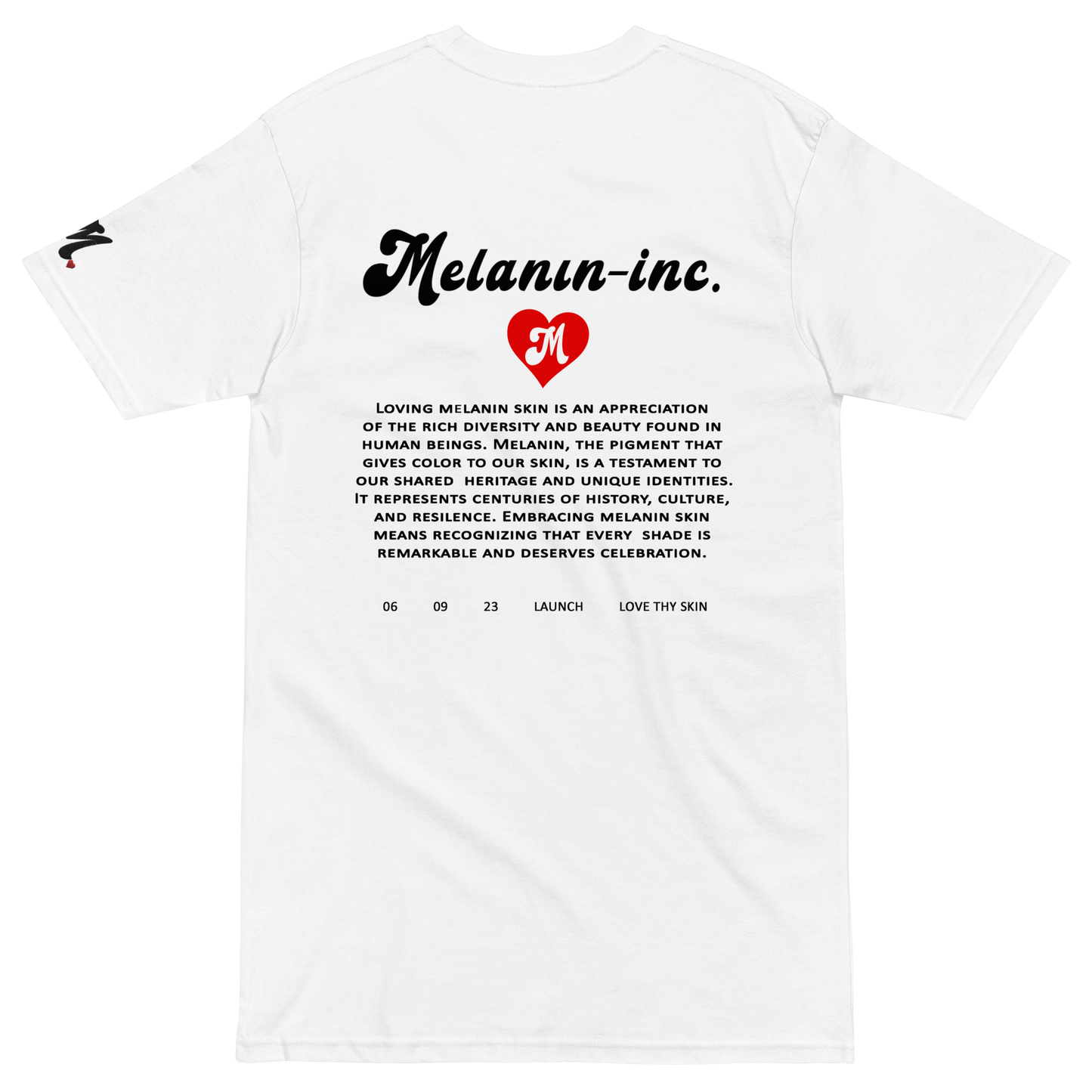 "The Message" Tee (White) - Melanin-inc.