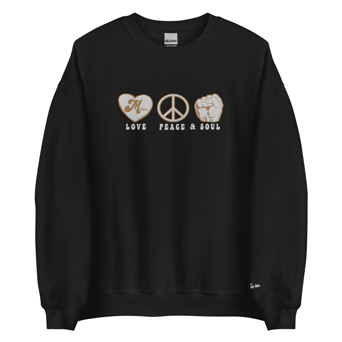 LOVE PEACE & SOUL - (Embroidered) Unisex Crew Sweatshirt