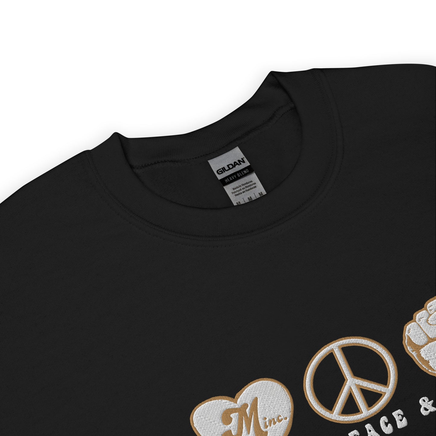 LOVE PEACE & SOUL - (Embroidered) Unisex Crew Sweatshirt