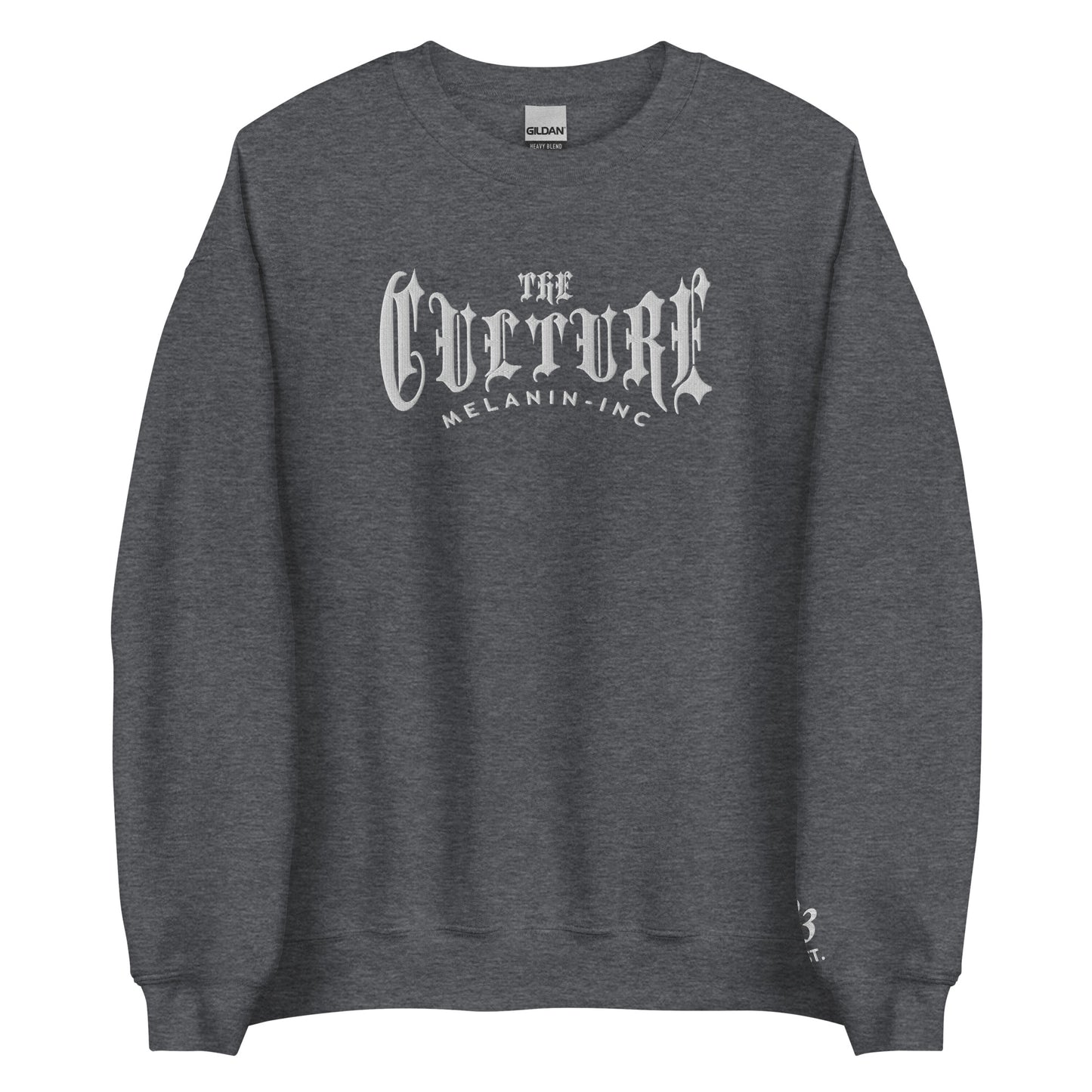 THE CULTURE - (Embroidered front) Unisex Crew Sweatshirt