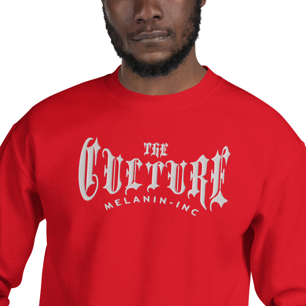 THE CULTURE - (Embroidered front) Unisex Crew Sweatshirt