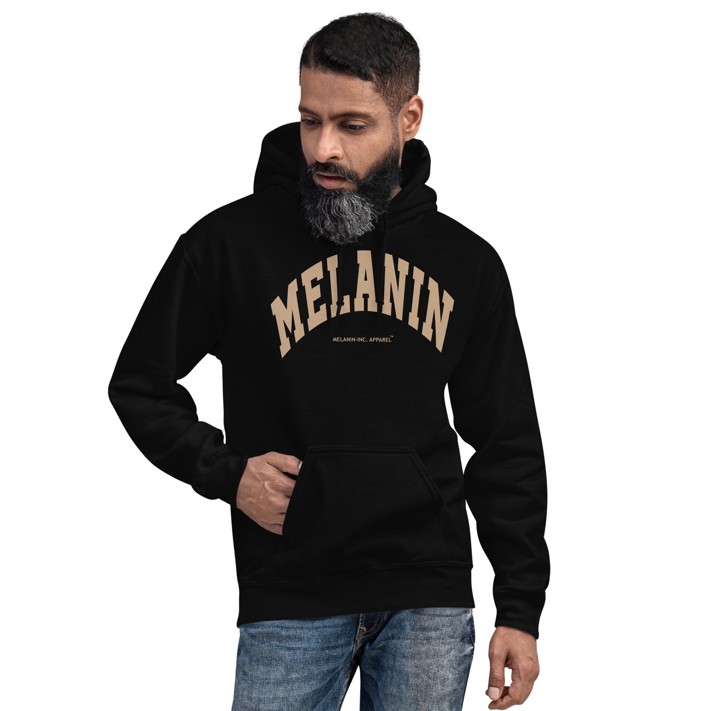 MELANIN - University Letters - DTG Unisex Hoodie