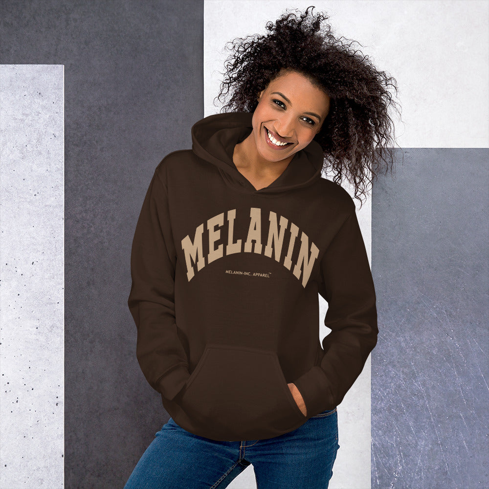 MELANIN - University Letters - DTG Unisex Hoodie